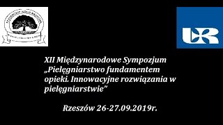 XII Międzynarodowe Sympozjum - Rzeszów 26-27.09.2019r.