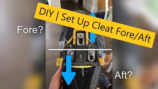 DIY | How to set up cleat fore and aft