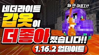 마크 *네더라이트 갑옷이 더 좋아*졌음!!!ㅋㅋㅋ 1.16.2 미쳤네ㅋㅋㅋ  [마인크래프트 리뷰] Minecraft 1.16.2 - 루태