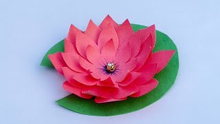 How To Make Paper Flower | Easy Lotus Flower Making 🪷 | Origami Lotus Flower | DIY paper crafts