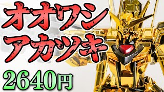 【ガンプラレビュー】オオワシアカツキガンダムは全身金メッキ！初心者さんは指紋にご注意！ / HGGS 40 # 781