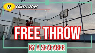 12 CONSECUTIVE FREE THROW BY A SEAFARER - BASKETBALL