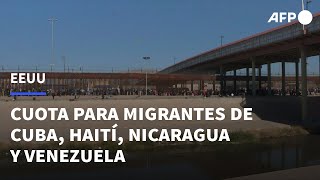 EEUU abrirá las puertas a migración limitada de Cuba, Haití, Nicaragua y Venezuela | AFP