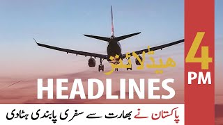 ARY News | Headlines | 4 PM | 14th August 2021