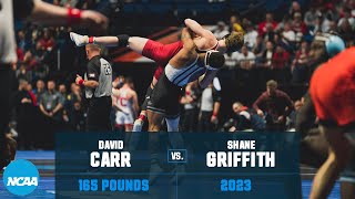 Shane Griffith vs. David Carr - 165 lb Quarterfinal - 2023 NCAA Wrestling Championships