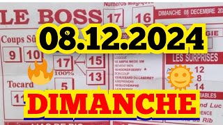 boss demain DIMANCHE 08 décembre 2024💲💲quinte  demain