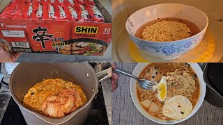 Costco Sale Item Review Nongshim Shin Ramyun Noodles Stovetop Microwaveable Noodles Taste Test