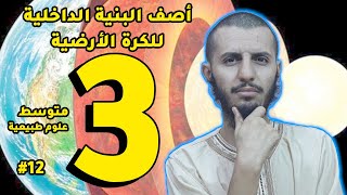 أصف البنية الداخلية للكرة الأرضية ثالثة متوسط علوم طبيعية | الدرس 12