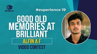 Brilliant Pala Video Contest | Brilliant Pala Days | #experience 19 | Alphin A F