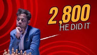 HE DID IT! Arjun Erigaisi HITS 2,800 | Chess History in the Making