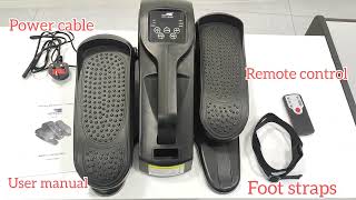 How to use SKY LAND Fitness Under Desk Electric Elliptical trainer, EM-1871