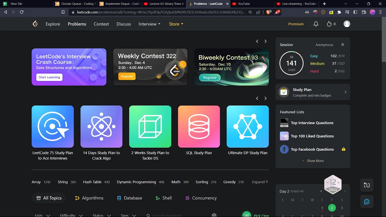 100 Days Leetcode Challenge Day 61 100 C Youtube