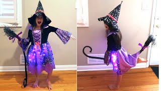 Light up kids witch costume with 50\