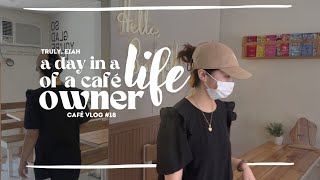 asmr day in a life of a cafe owner in the philippines: baking pastries, closing early, restocking