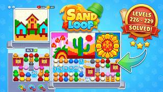 🏖️ Sand Loop Walkthrough: Levels 226 - 229 Solved! 🧩 | Complete Guide
