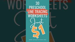 30 Preschool Line Tracing Worksheets ,Line Trace Page Printable,Kindergarten Line Tracing Activities