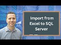 How to import data from Microsoft Excel into Microsoft SQL Server