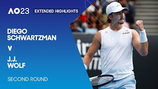 Diego Schwartzman v J.J. Wolf Extended Highlights | Australian Open 2023 Second Round