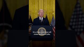 President Joe Biden delivers remarks on his Build Back Better framework
