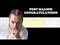 Post Malone - Congratulations (Easy Guitar Tabs Tutorial)