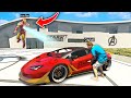 I Stole IRON MANS Supercars In GTA 5! (Mods)