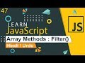 JavaScript Array Filter Tutorial in Hindi / Urdu