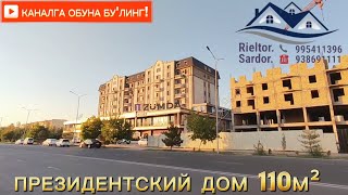 ❌СОТИЛДИ ❌Урганч Шахар Олимпия Стадион ёнида 110м² квартира 4-этаж ПРИЗИДЕНТСКИЙ ДОМ 52.000$