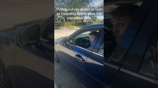 Pulling out my wallet as fast as possible to save the cop some time #comedy #funny #cops #tiktok