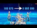 F2P:C0 MUALANI🔥| Hitting 4 Million dmg| Nuke Tutorial | MUALANI Showcase|WIDSITH r5|[Genshin Impact]