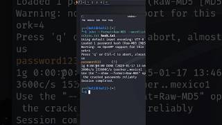 How to use John The Ripper on Kali Linux #cybersecurity #ethicalhacking