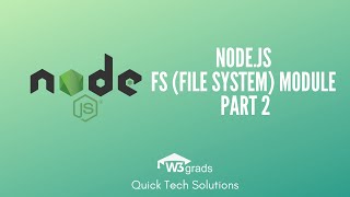 Node.js File System | fs module in NodeJS | Part 2 | Node.js Tutorial Series