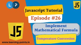 Temperature Conversion 26 Javascript Tutorial Celsius To Fahrenheit And Fahrenheit To Celsius