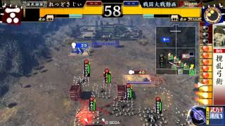 戦国大戦2.22A 毛利弓単で頑張る動画　その87