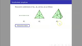 Subdivided simplices