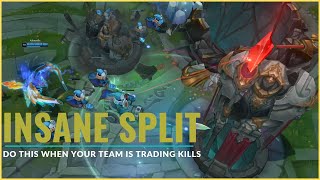 Crazy late game SPLIT PUSH wins the game! - START DOING THIS