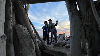 San Simeon State Park Campground site 33 (hill) \u0026 111 (lower) California, Moonstones Beach 1号公路海边营地