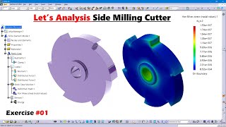 Static Analysis of Side Milling Cutter in CATIA V5 | FEA Simulation | The Product Designers