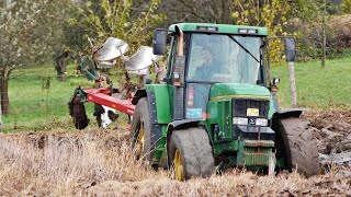 // !! ZAPADLÝ JOHN DEERE 7800 !! // Rozmetání hnoje a Orba 2018 // Frýdlantská zemědělská a.s. //