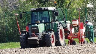 Corn planting 2017 | Fendt 309 + Gaspardo Monica 6 File & Fendt 308 C + Rullo | COMMENDA | ᴴᴰ