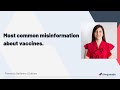 Most common misinformation about vaccines