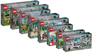 All LEGO Jurassic World Legend of Isla Nublar Sets 2019 - 2020 CompilationCollection Speed Build