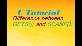 Difference Between scanf and gets Function in C Programming