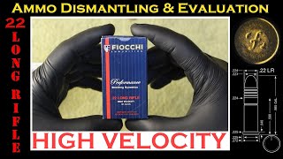 .22LR Deconstruction (Fiocchi 40grs - CPRNHV - No. 22HVCRN) Ammo/Ammunition Dismantling \u0026 Evaluation