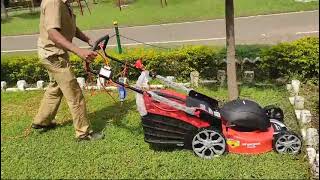 sharpex electric professional lawnmowers available...portable made in india machines