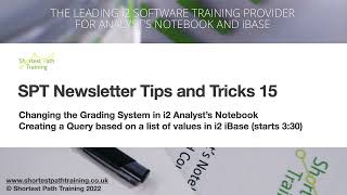 No 15 i2 Analyst's Notebook and iBase Tips and Tricks