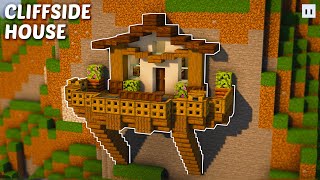 Minecraft : How to Build a Cliffside House | Small & Simple