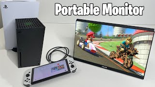 60FPS Portable Monitor for PS5, Series X and Nintendo Switch - Unboxing, Setup and Gameplay