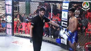 Agilan S (Malaysia) vs Siddhant Raj (India) Kickboxing bout, International Combat Sports Festival