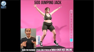 Chỉ 500 cái Jumping Jack sẽ giúp bạn GIẢM MỠ NHANH - HIỆU QUẢ - TẠI NHÀ  #ryanlongfitness