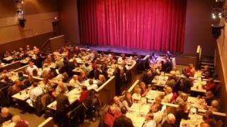 Running Lines at the opening of the new Carousel Dinner Theatre